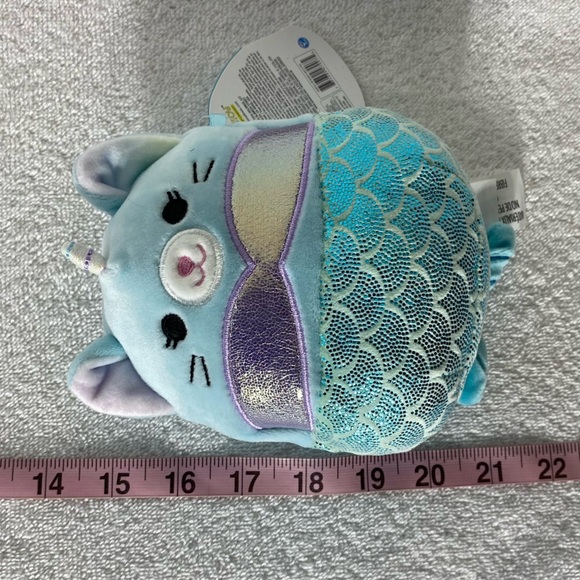Kellytoy Original Squishmallows Blue Svetlana Mermaid Unicorn Plush - Picture 2 of 14